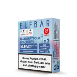 Elfbar Pods für Elfa Blueberry Sour Raspberry Verpackungsbild