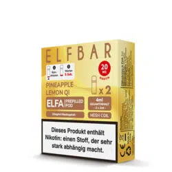 Elfbar Pods für Elfa Pineapple Lemon QI Verpackungsbild
