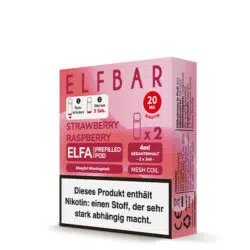 Elfbar Pods für Elfa Strawberry Raspberry Verpackungsbild