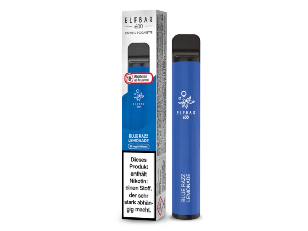 Blaue ELF BAR 600 E-Zigarette mit Blaue Himbeere Limonade-Geschmack