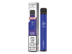 Dunkelblaue ELF BAR 600 E-Zigarette mit Blaubeere-Geschmack
