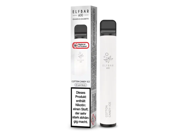 ELF BAR 600 COTTON CANDY ICE Einweg E-Zigarette