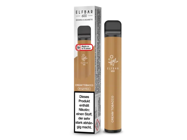 ELF BAR 600 CREAM TOBACCO Einweg E-Zigarette