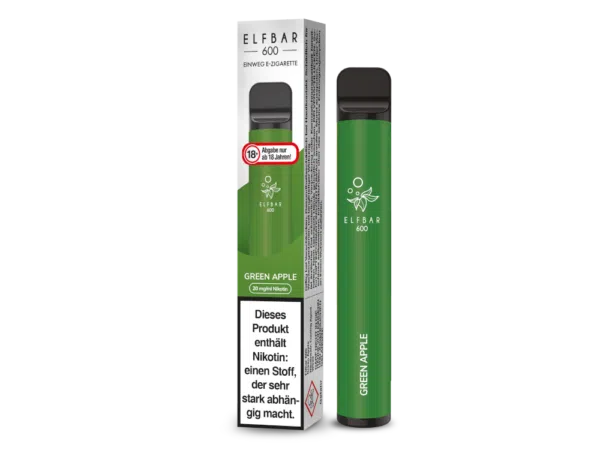 ELF BAR 600 GREEN APPLE Einweg E-Zigarette