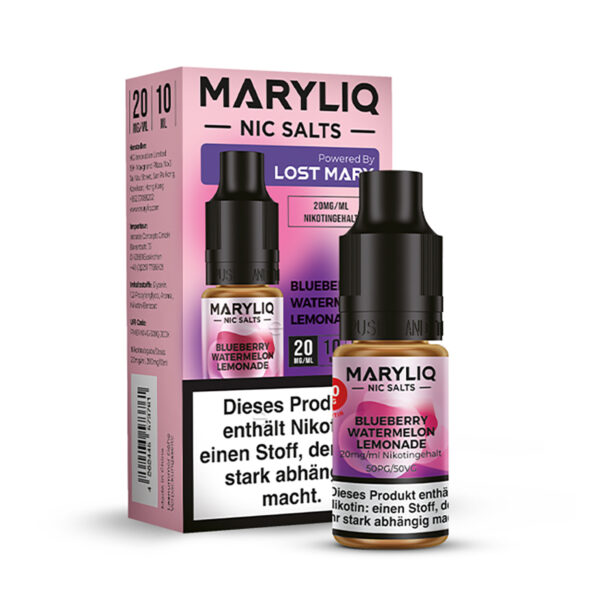 Maryliq apple Nikotinsalz eliquid watermelon lemonade verpackung