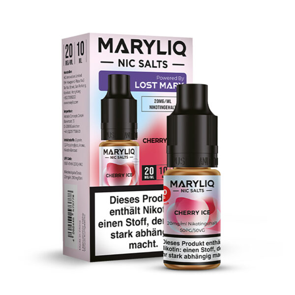 Maryliq apple Nikotinsalz eliquid cherry ice verpackung