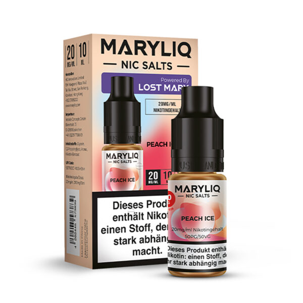 Maryliq apple Nikotinsalz eliquid peach ice verpackung