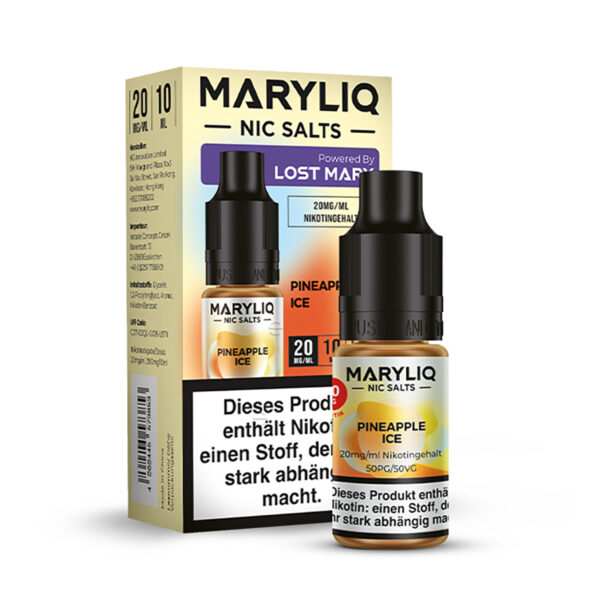 Maryliq apple Nikotinsalz eliquid pineapple ice verpackung