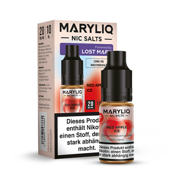 Maryliq apple Nikotinsalz eliquid red apple ice verpackung