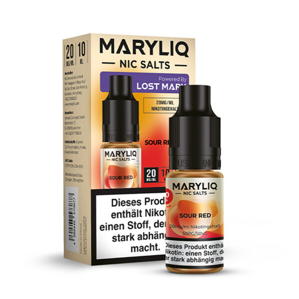 Maryliq apple Nikotinsalz eliquid sour red verpackung